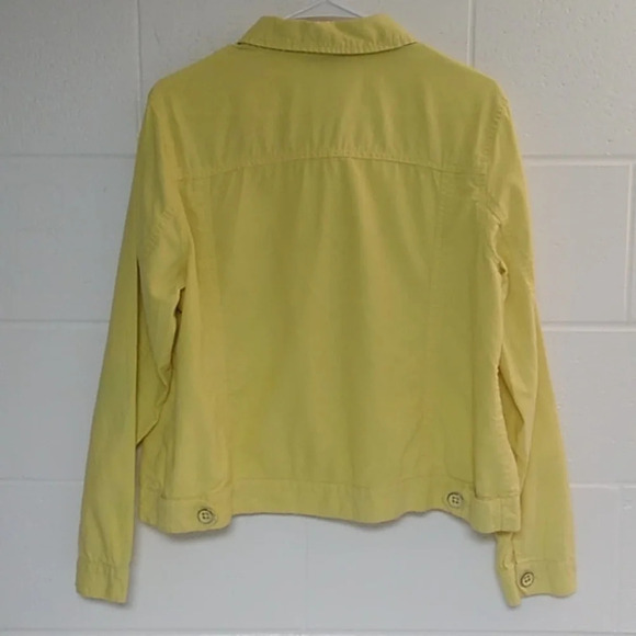 RELATIVITY,   NATURAL LINEN, COTTON BLEND, JEAN JACKET - Picture 2 of 5